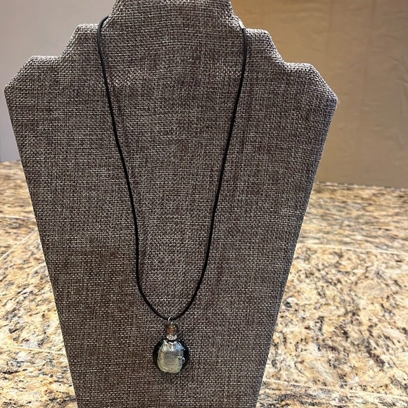 Foil Glass SRM Necklace- Italian statement necklace - Picture 3 of 6